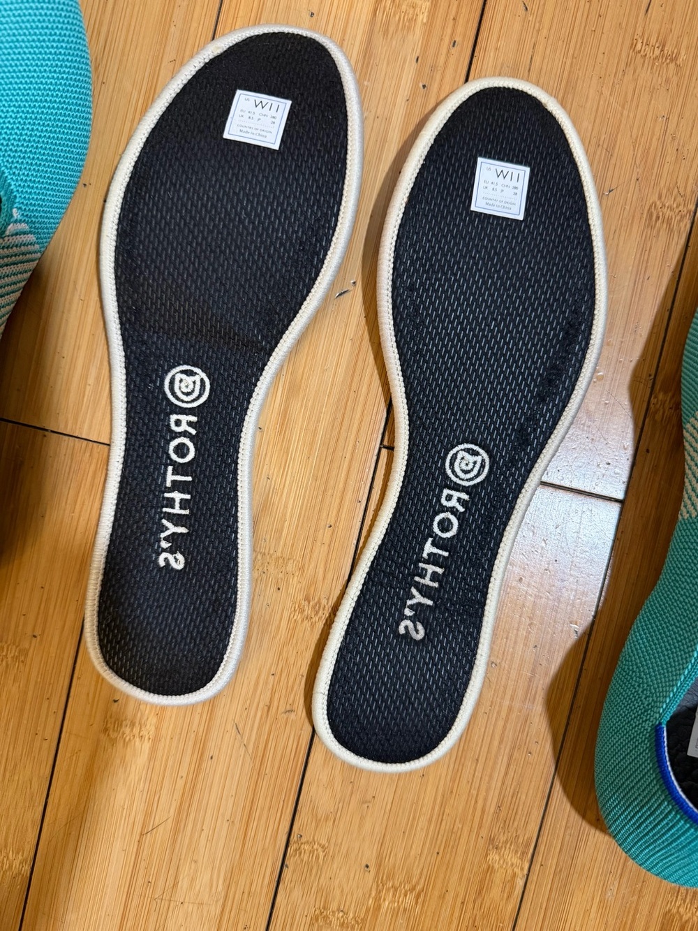 Rothy’s RETIRED COLOR Calypso Teal Ballet Flat Size 11 - Picture 13 of 16